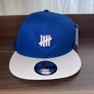 Undefeated x New Era Icon 9FIFTY Snapback Blue White One Size